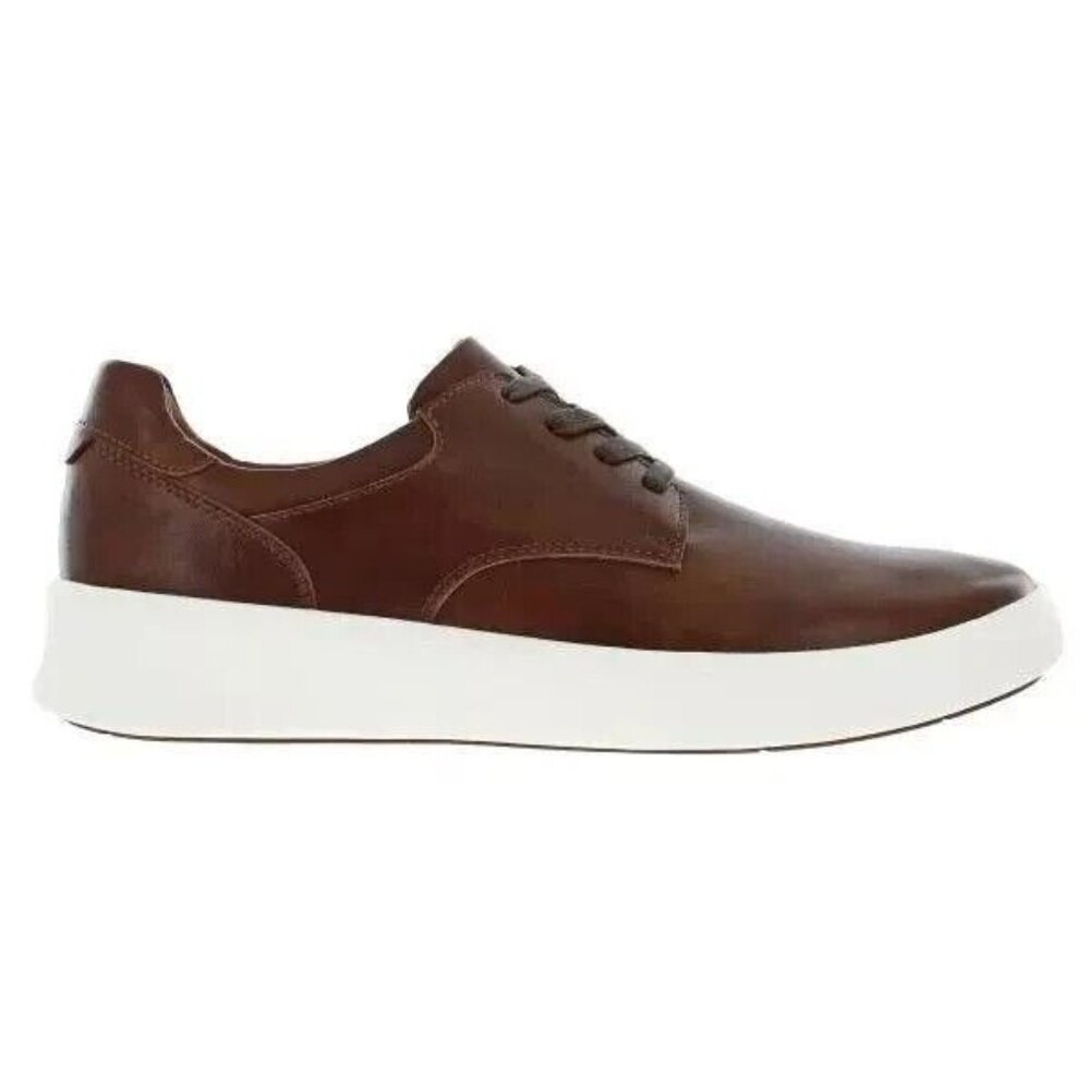 Supply Lab Men's 9.5 Whatley Sneaker Shoes Faux Leather Lace-up Sneaker Brown